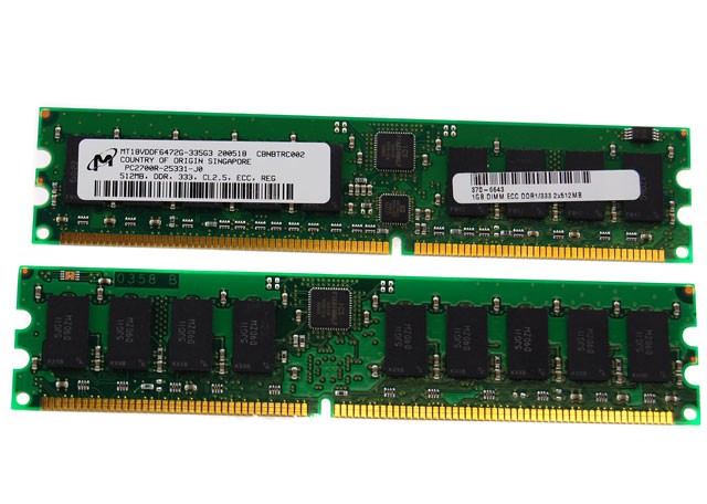 370-6643 Sun 1GB RAM PC2700 DDR DIMM for Fire V20Z/V40Z